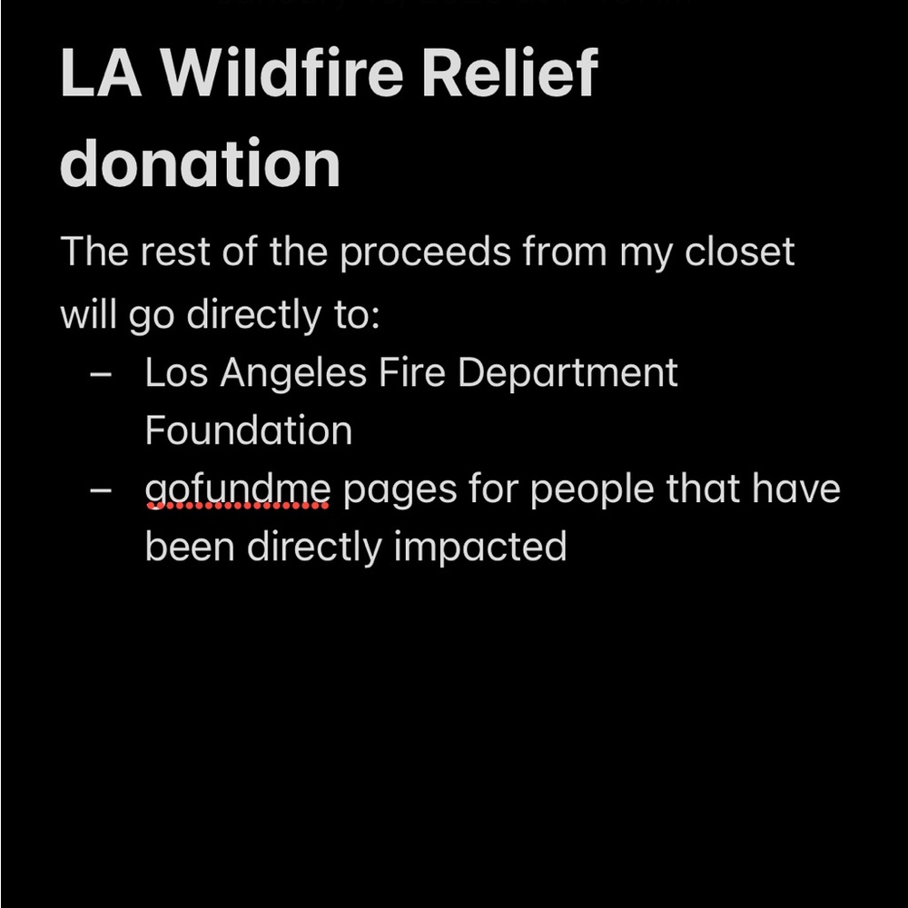 LA wildfire relief donations